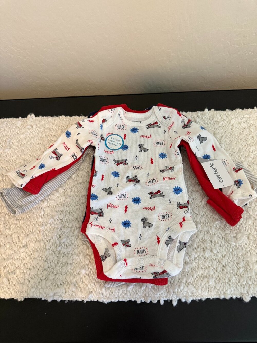 NWT Carter's Dachshund Newborn Onesie Set